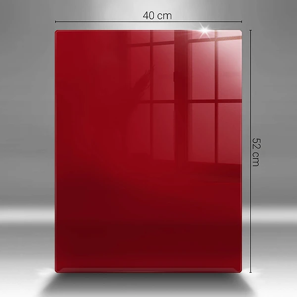 Glasskärbräda i rött