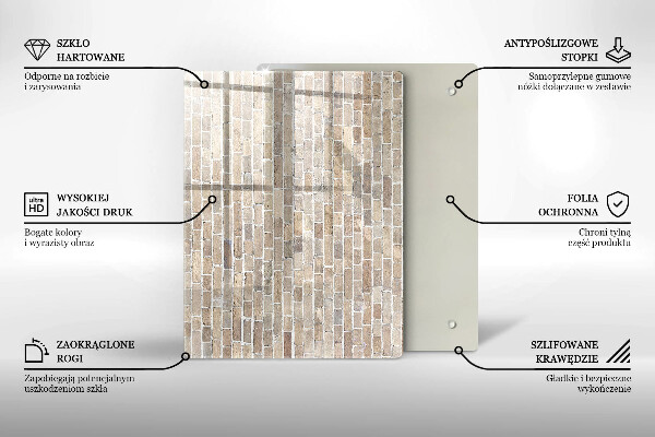 Glasskärbräda Röd färg