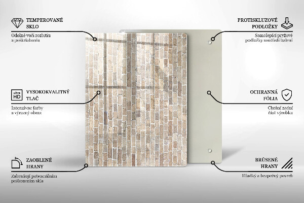 Glasskärbräda Röd färg