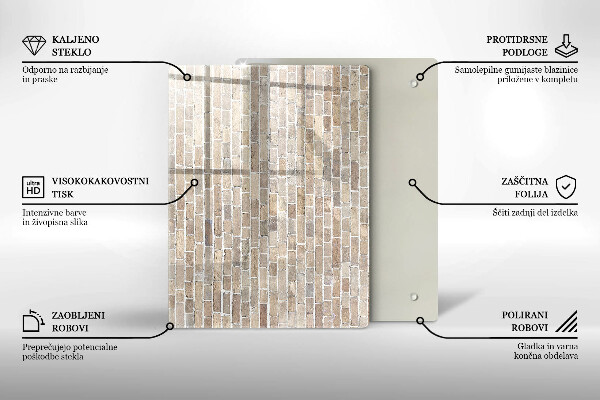 Glasskärbräda Röd färg