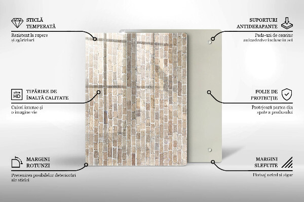 Glasskärbräda Röd färg