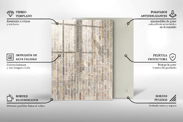 Glasskärbräda Röd färg