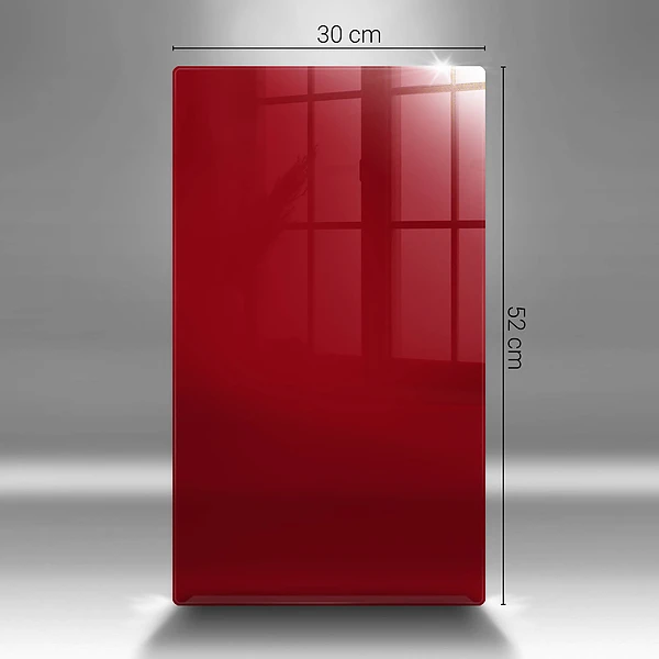 Glasskärbräda i rött