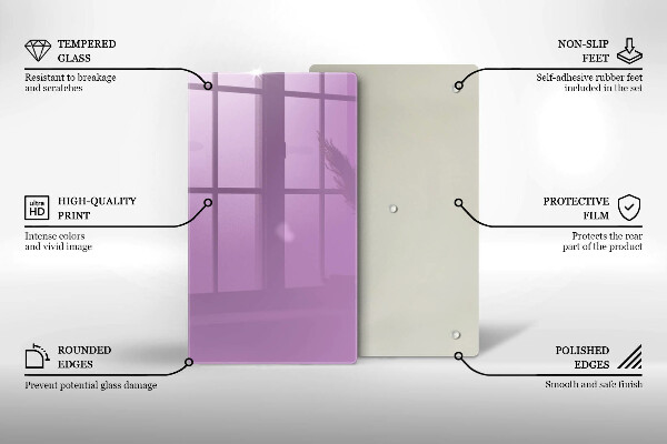 Glasskärbräda Violett