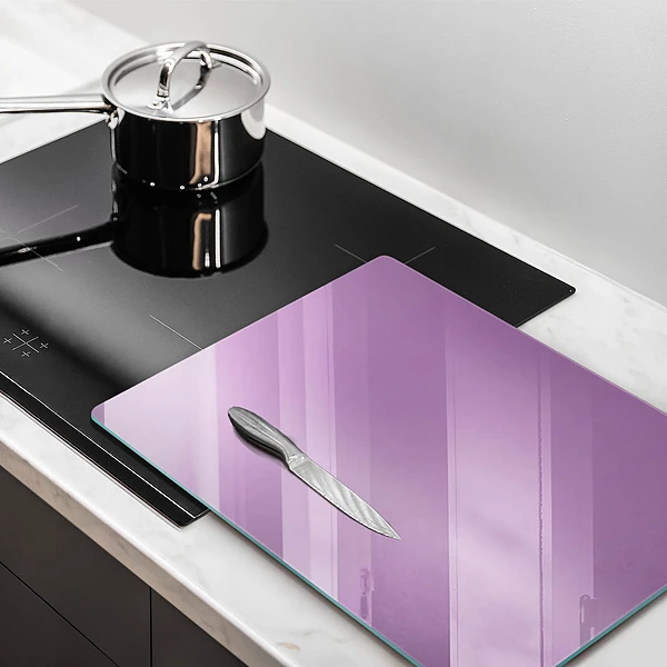 Skärbräda i glas violett