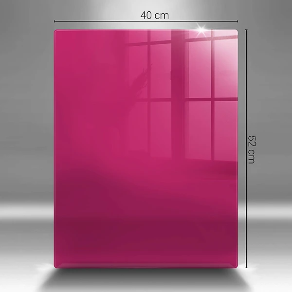 Skärbräda i glas rosa