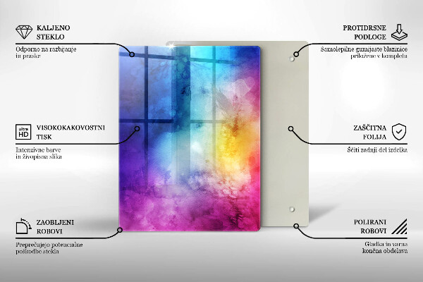 Glasskärbräda Färg rosa