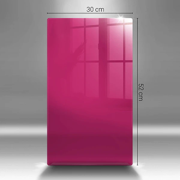 Skärbräda i glas rosa