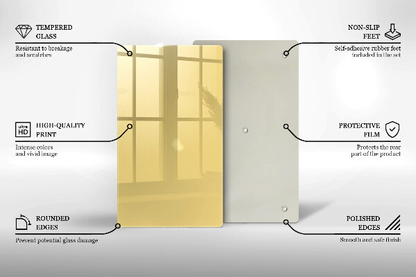 Glasskärbräda Gul färg