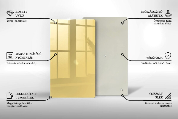 Glasskärbräda Gul färg