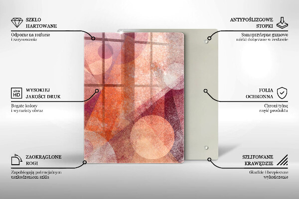 Glasskärbräda Orange färg