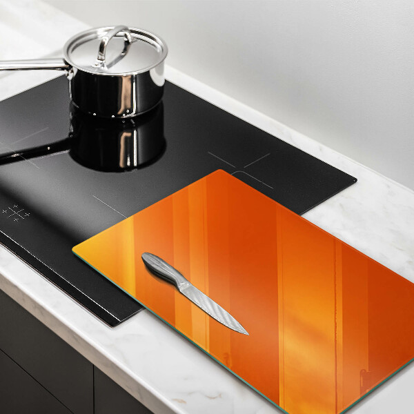 Skärbräda i glas orange