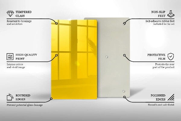 Glasskärbräda Gul färg
