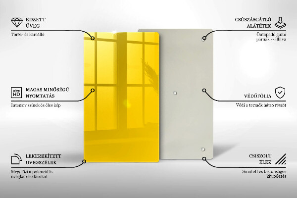 Glasskärbräda Gul färg