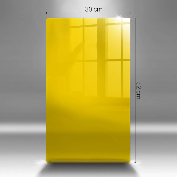 Skärbräda i glas gul