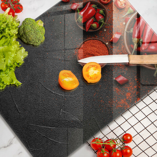 Glasskärbräda Röd chilipeppar