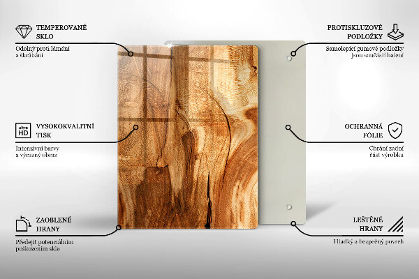 Glasskärbräda Röd chilipeppar