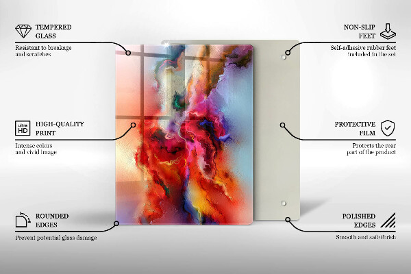 Glasskärbräda Kaffe och bönor