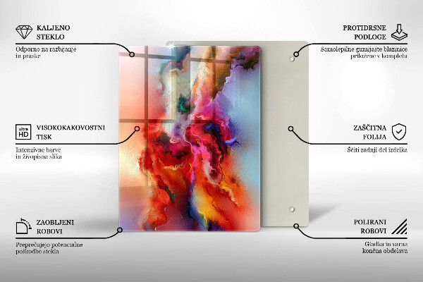 Glasskärbräda Kaffe och bönor