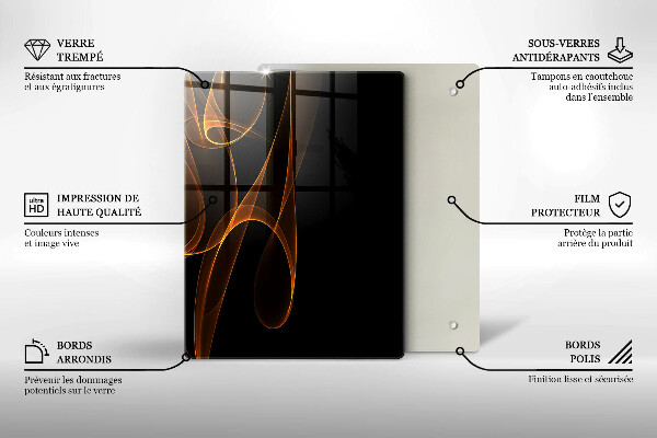 Glasskärbräda Gröna grönsaker
