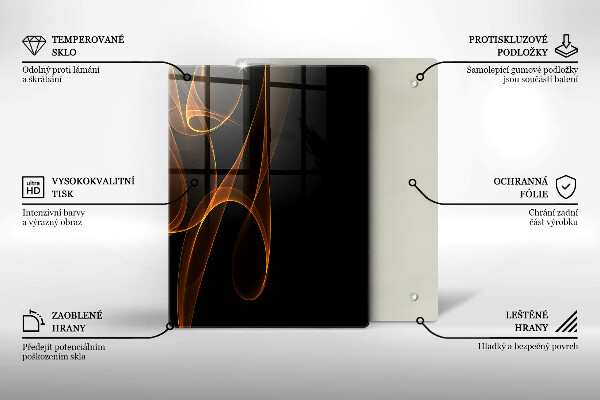 Glasskärbräda Gröna grönsaker