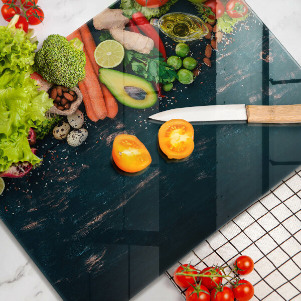 Glasskärbräda Frukt och grönsaker