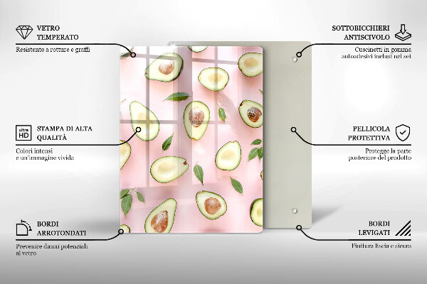 Glasskärbräda Frukt och grönsaker