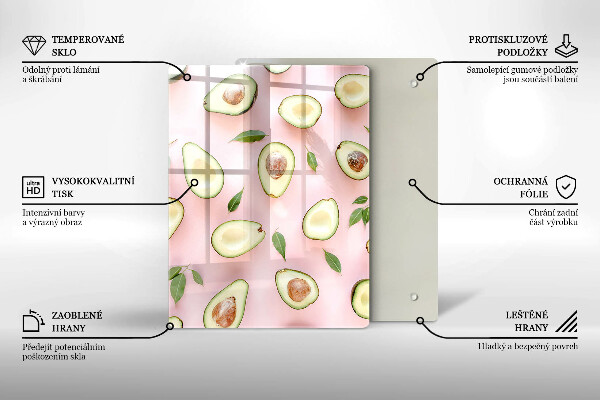 Glasskärbräda Frukt och grönsaker