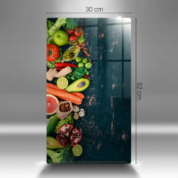 Glasskärbräda Frukt och grönsaker