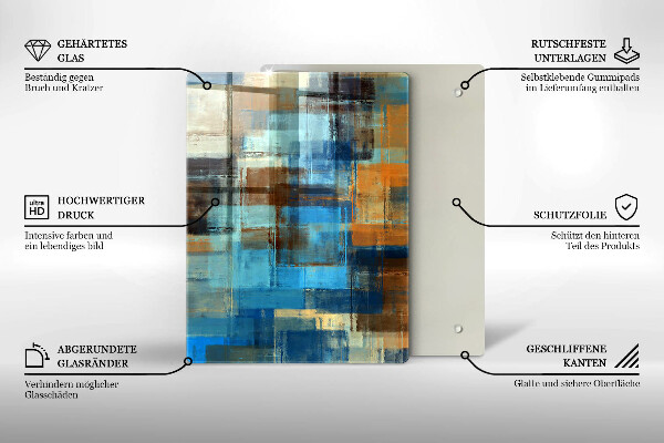 Glasskärbräda Färgglada kryddor