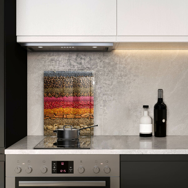 Glasskärbräda Färgglada kryddor