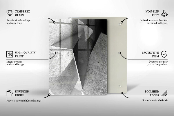 Glasskärbräda Trästruktur