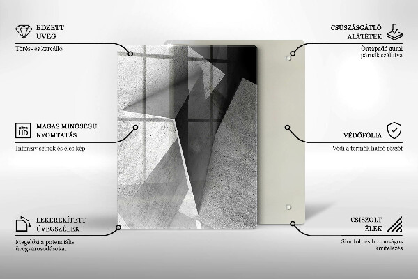 Glasskärbräda Trästruktur