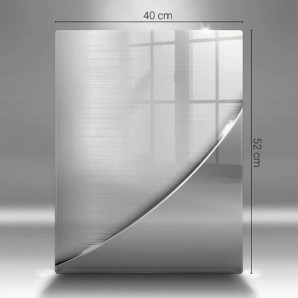 Glasskärbräda med metallmönster