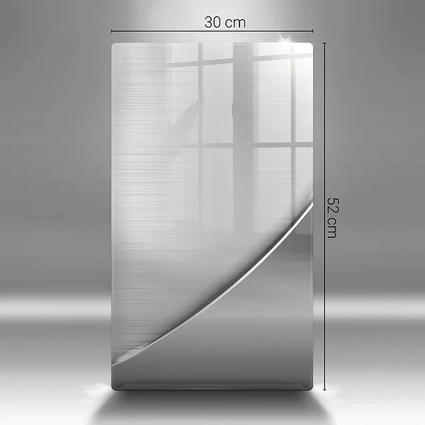 Glasskärbräda med metallmönster
