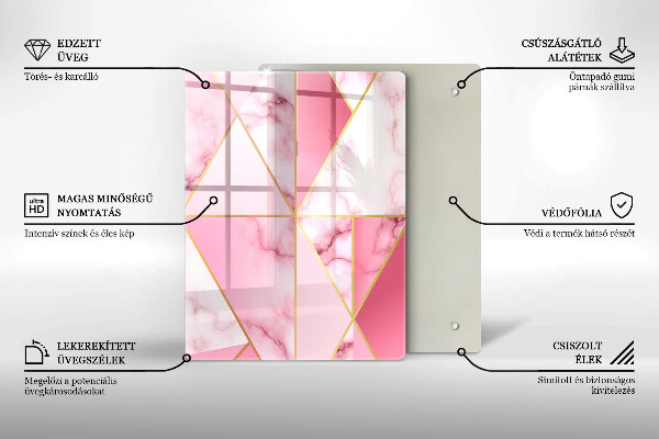 Glasskärbräda Geometri boho former