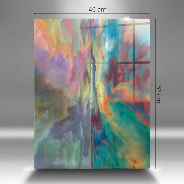 Glasskärbräda Färgglad himmel