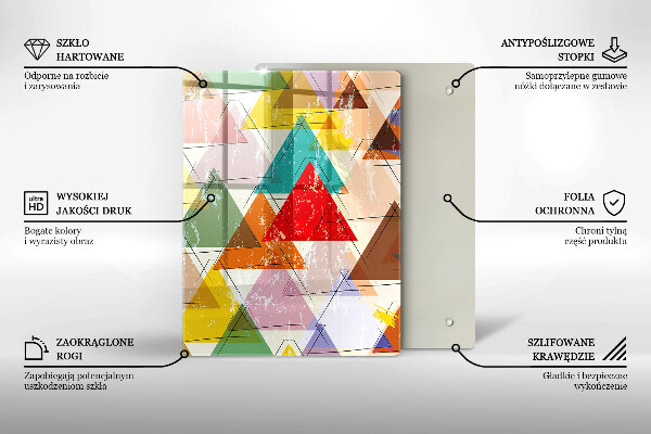 Glasskärbräda Färgglad himmel