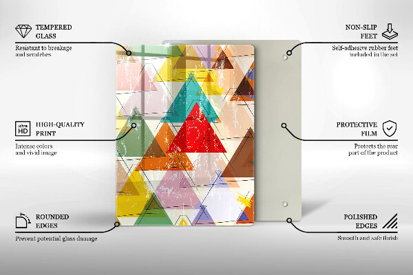 Glasskärbräda Färgglad himmel