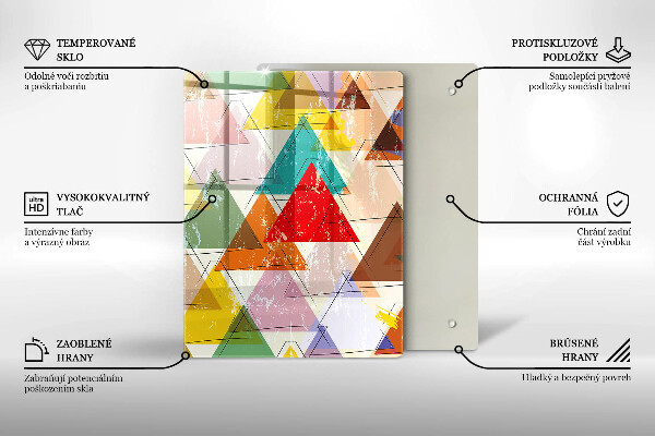 Glasskärbräda Färgglad himmel