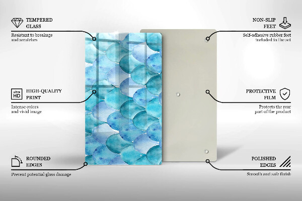 Glasskärbräda Akvarell skalor