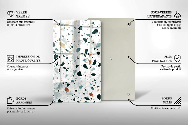 Glasskärbräda Ljus stengres