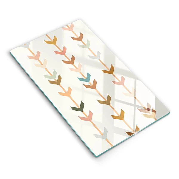 Glasskärbräda med geometriska element