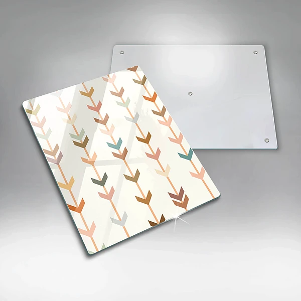 Glasskärbräda med geometriska element