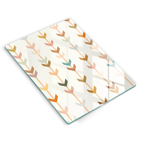 Glasskärbräda med geometriska element