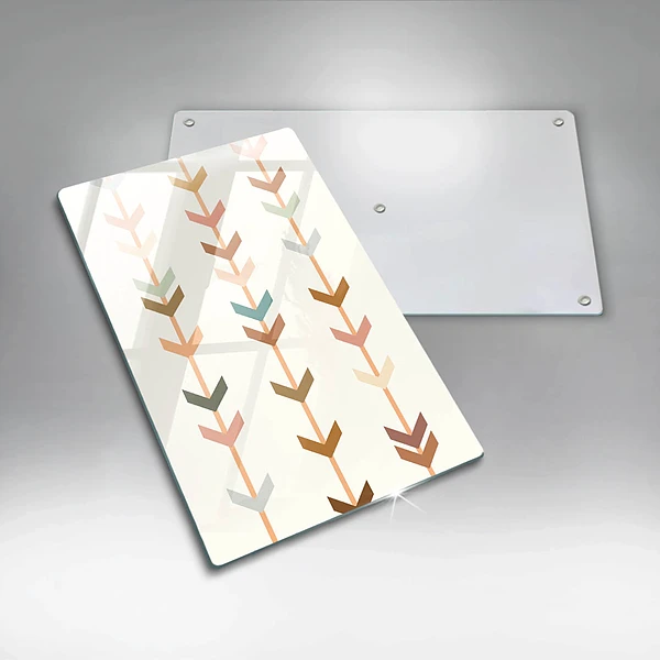 Glasskärbräda med geometriska element