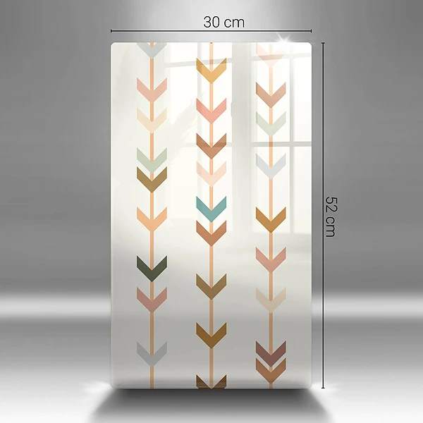 Glasskärbräda med geometriska element