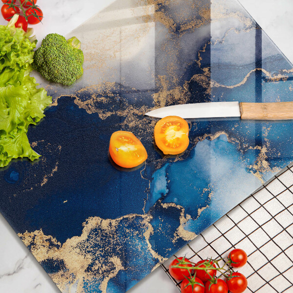 Glasskärbräda Elegant bakgrund och guld