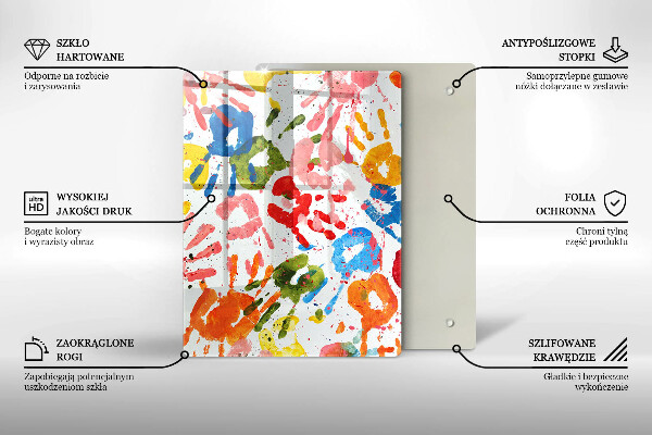 Glasskärbräda Elegant bakgrund och guld