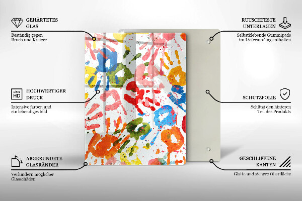 Glasskärbräda Elegant bakgrund och guld